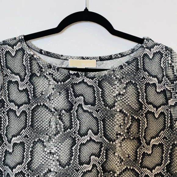 MICHAEL Michael Kors Sheath Dress Large Animal Snake Reptile Print - Picture 2 of 11
